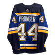 Chris Pronger St Louis Blues Autographed Adidas Home Jersey with Inscription - JSA COA