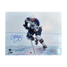 Chris Pronger St Louis Blues Autographed Overhead 11x14 Photo - Fan Cave COA