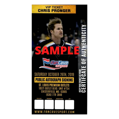 Chris Pronger St Louis Blues Autographed Photo 11x14 - Fan Cave COA