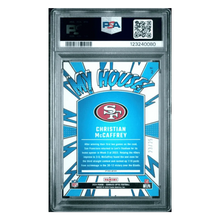 Christian McCaffrey PSA 10 2024 Panini Donruss Optic My House! Black Pandora #23/ 25 Card #2