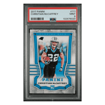 Christian McCaffrey PSA 9 2017 Panini Rookie RC Card #111