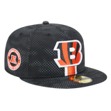 Cincinnati Bengals 2024 Sideline New Era Black 59FIFTY Fitted Hat