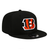 Cincinnati Bengals Basic OTC New Era Black 9FIFTY Adjustable Snapback Hat