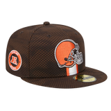 Cleveland Browns 2024 Sideline New Era Brown 59FIFTY Fitted Hat