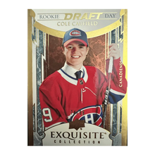Cole Caufield 2021-22 Exquisite Rookie Draft Day Gold #'d /99 RDD-CC
