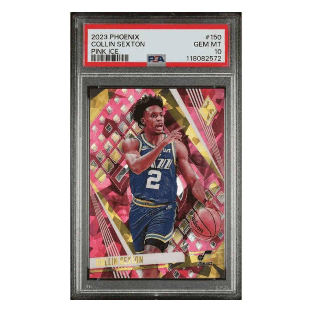 Collin Sexton PSA 10 2023 Panini Phoenix Pink Ice #d/25 Card #150