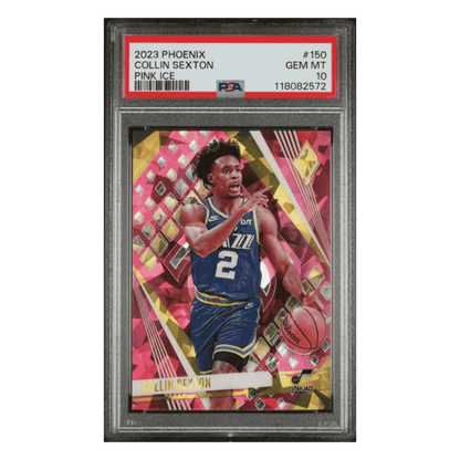 Collin Sexton PSA 10 2023 Panini Phoenix Pink Ice #d/25 Card #150