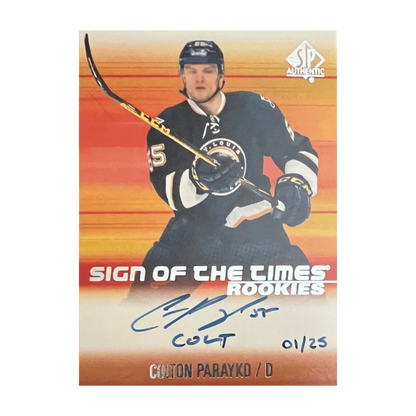 Colton Parayko 2015-16 SP Authentic Sign Of The Times Rookie #D/25 Auto Rookie RC