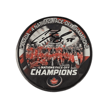 Colton Parayko St Louis Blues Autographed 2025 4 Nations Face Off Canada Champions Logo Puck - JSA COA