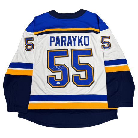 Colton Parayko St Louis Blues Autographed Adidas Away Jersey - JSA COA