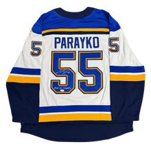 Colton Parayko St Louis Blues Autographed Adidas Away Jersey with Inscription - JSA COA
