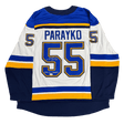 Colton Parayko St Louis Blues Autographed Adidas Away Jersey with Inscription - JSA COA
