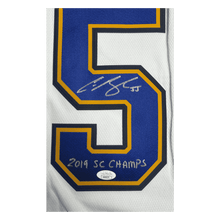 Colton Parayko St Louis Blues Autographed Adidas Away Jersey with Inscription - JSA COA