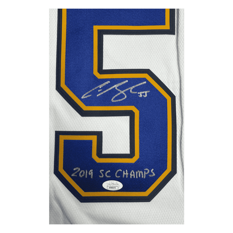 Colton Parayko St Louis Blues Autographed Adidas Away Jersey with Inscription - JSA COA