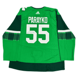 Colton Parayko St Louis Blues Autographed Adidas St Patricks Day Jersey - JSA COA
