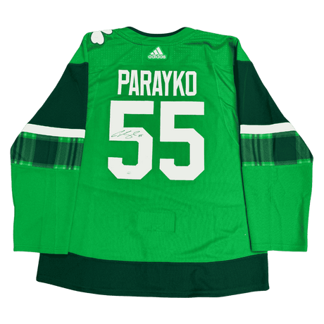Colton Parayko St Louis Blues Autographed Adidas St Patricks Day Jersey - JSA COA