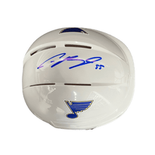 Colton Parayko St Louis Blues Autographed Mini Replica White Helmet - JSA COA