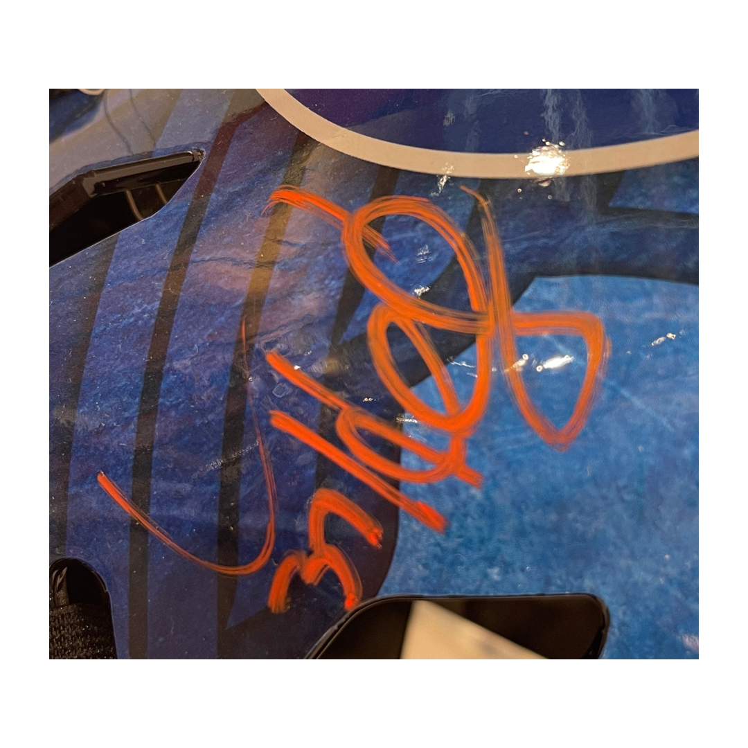 Connor Hellebuyck Winnipeg Jets Autographed Full Size Replica Goalie Mask - Fan Cave COA
