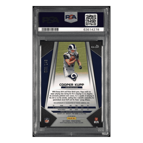 Cooper Kupp PSA 10 2017 Panini Prizm Rookie Auto - Blue Wave Card #CKP