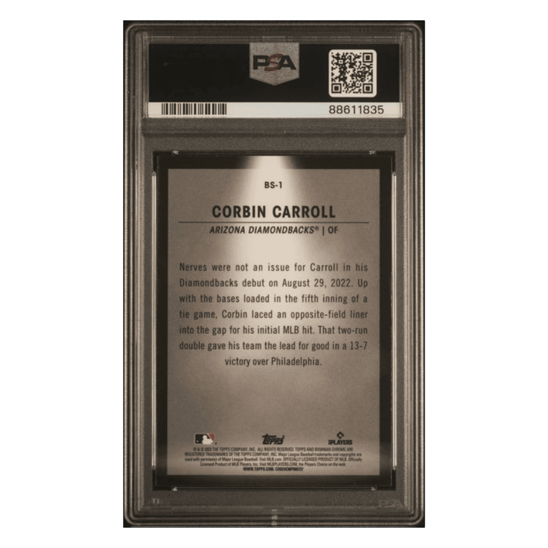 Corbin Carroll PSA 10 2023 Bowman Spotlights Rookie RC Card #BS1