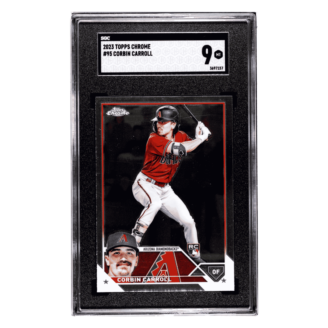 Corbin Carroll SGC 9 2023 Topps Chrome Rookie RC Card #95