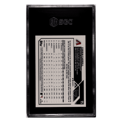 Corbin Carroll SGC 9 2023 Topps Chrome Rookie RC Card #95