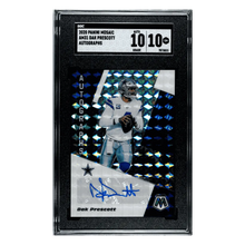 Dak Prescott SGC 10 2020 Panini Mosaic Autographs Card #AM31