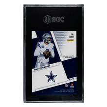 Dak Prescott SGC 10 2020 Panini Mosaic Autographs Card #AM31