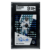 Dak Prescott SGC 10 2020 Panini Mosaic Autographs Card #AM31