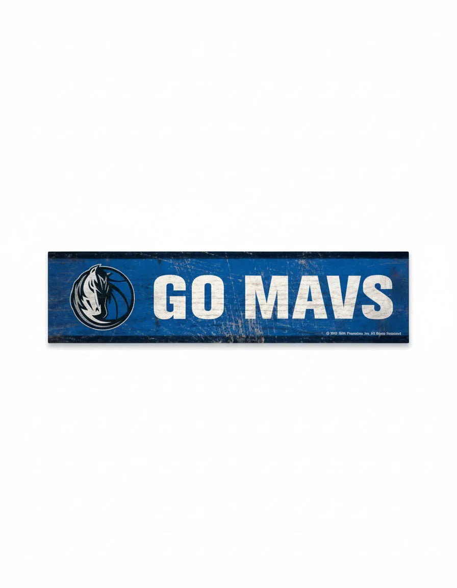 Dallas Mavericks Wooden Magnet 1.5" x 6"