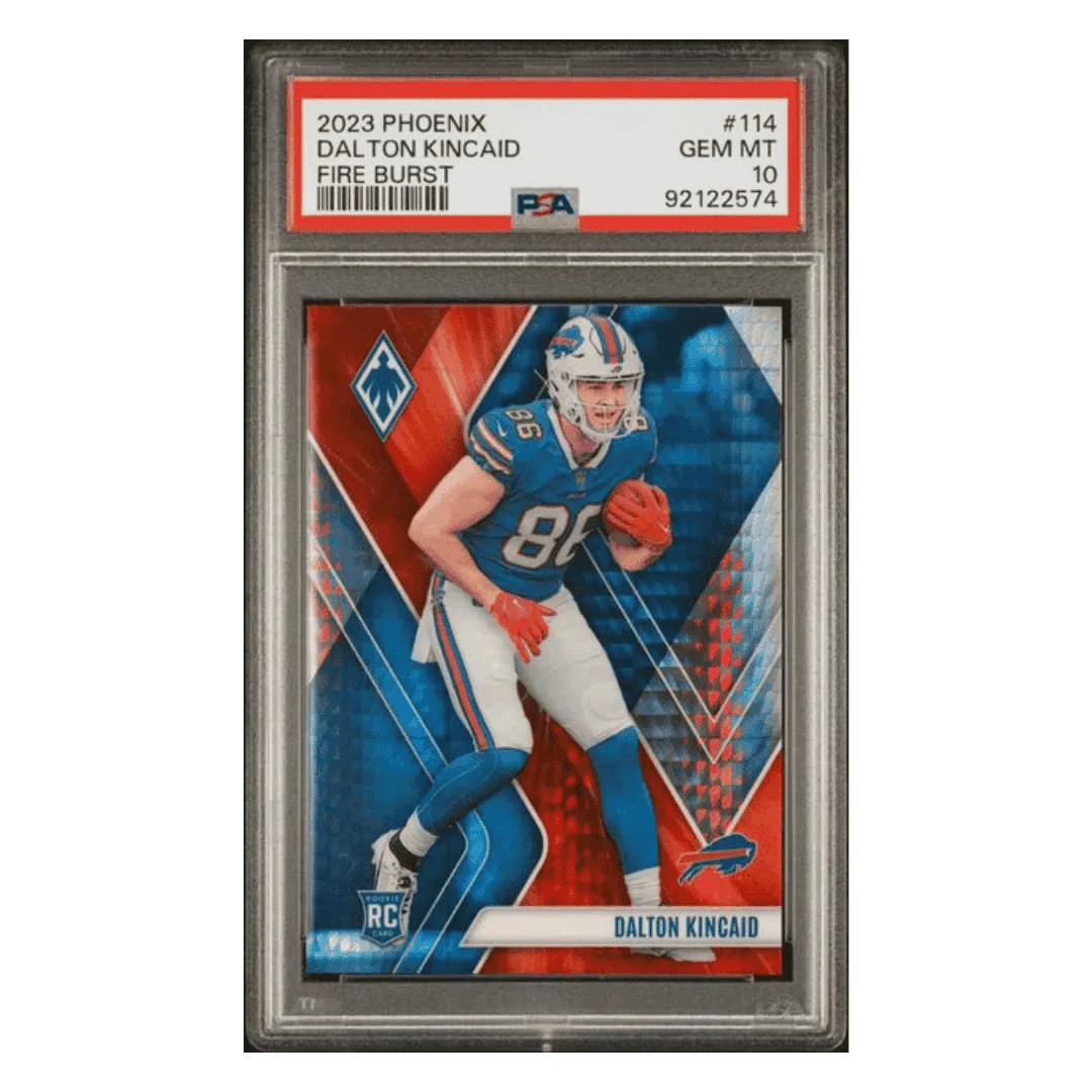 Dalton Kincaid PSA 10 2023 Panini Phoenix Fire Burst #d/ 340 Card #114
