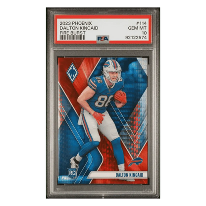 Dalton Kincaid PSA 10 2023 Panini Phoenix Fire Burst #d/ 340 Card #114