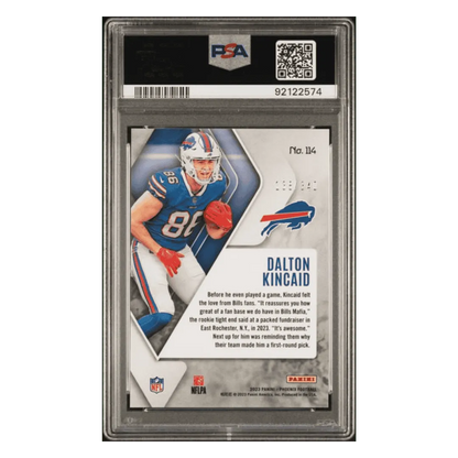 Dalton Kincaid PSA 10 2023 Panini Phoenix Fire Burst #d/ 340 Card #114
