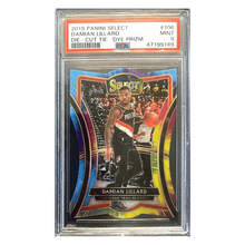Damian Lillard PSA 9 2019 Panini Select Die-Cut Tie-Dye Prizm #1/ 25 Card #106