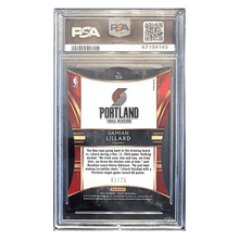 Damian Lillard PSA 9 2019 Panini Select Die-Cut Tie-Dye Prizm #1/ 25 Card #106