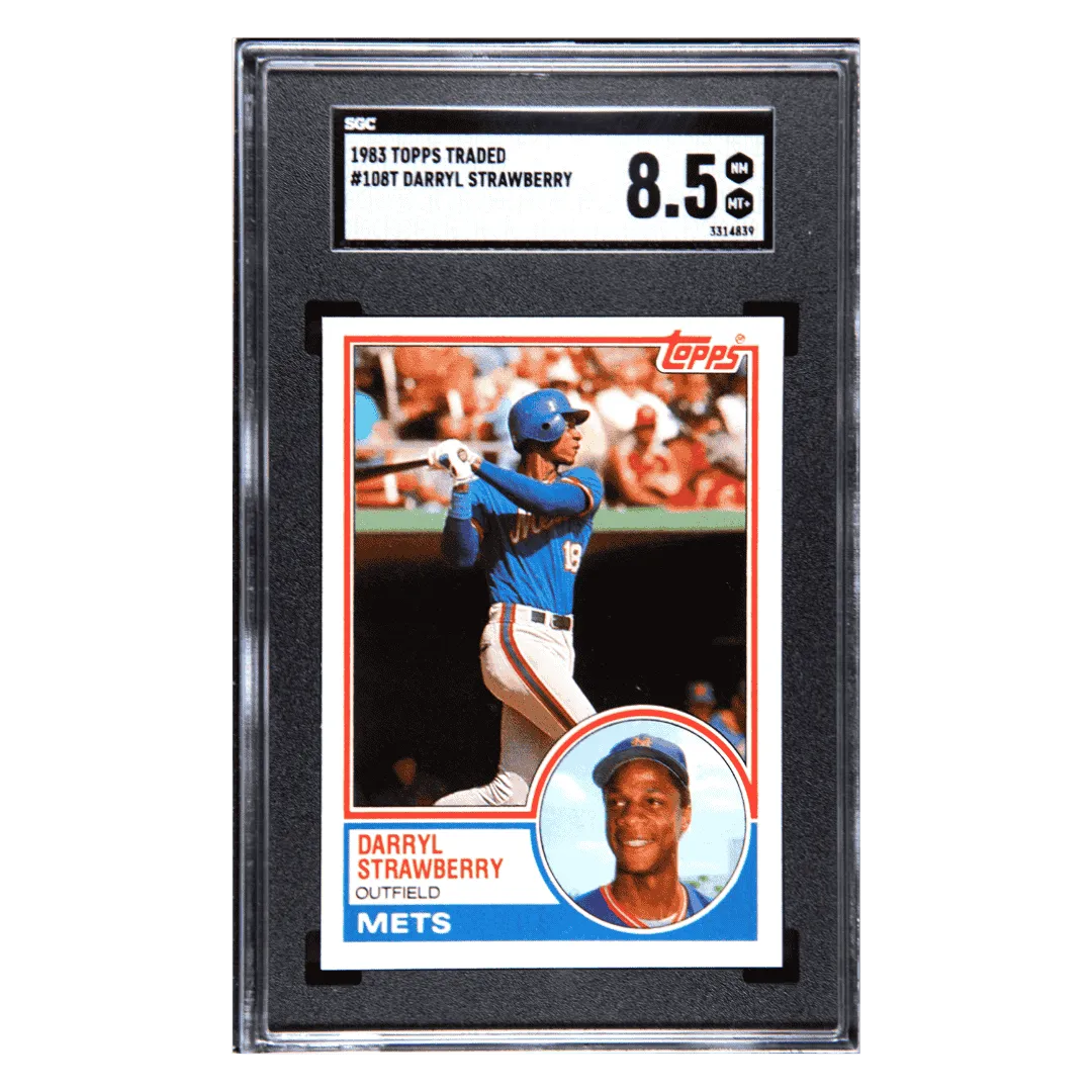 Darryl Strawberry SGC 8.5 1983 Topps Traded Rookie RC Card #108T