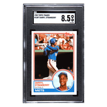 Darryl Strawberry SGC 8.5 1983 Topps Traded Rookie RC Card #108T
