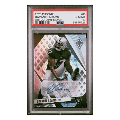 Davante Adams PSA 10 2023 Panini Phoenix Autograph Silver Card #88