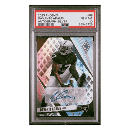 Davante Adams PSA 10 2023 Panini Phoenix Autograph Silver Card #88