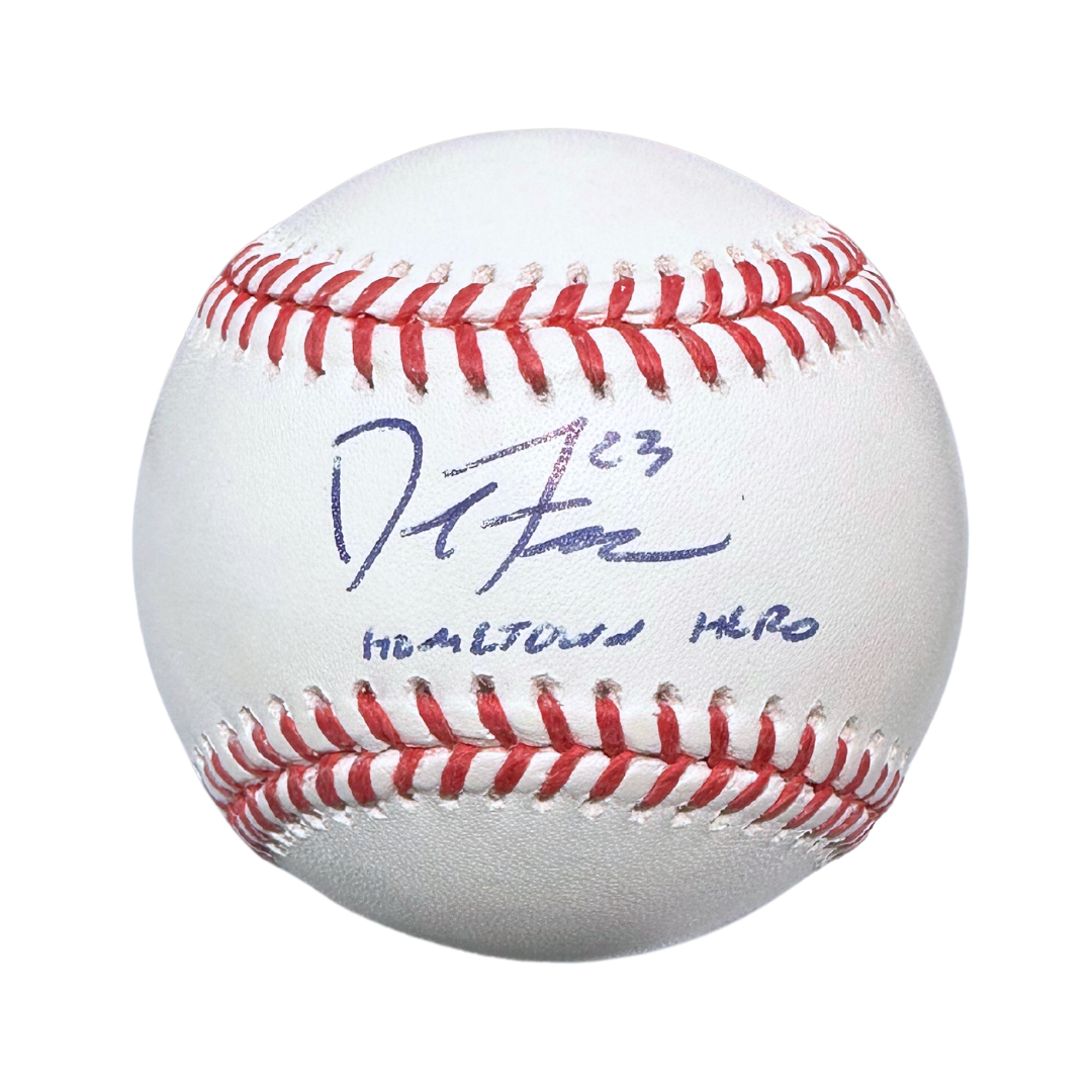 David Freese St Louis Cardinals Autographed Official Major League Baseball w/ "Hometown Hero" Inscription - JSA COA