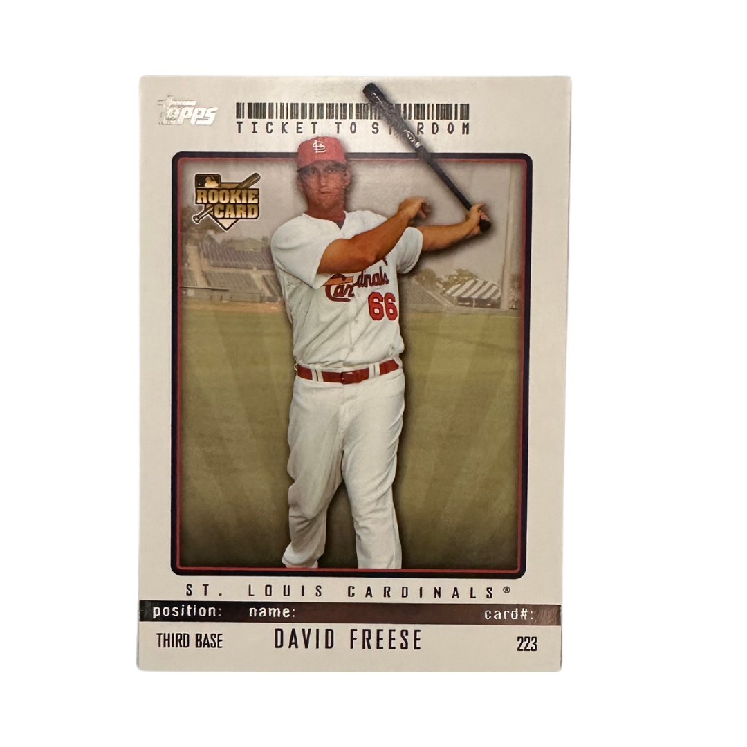 David Freese St Louis Cardinals Topps Ticket to Stardom Rookie #223 Card