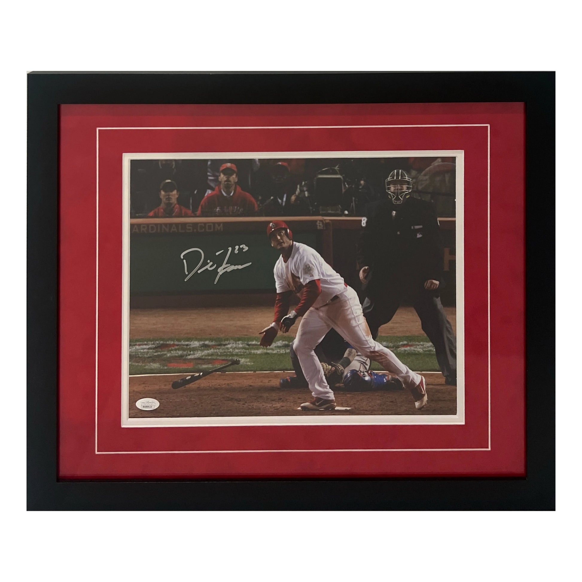 David Freese St Louis Cardinals Autographed Framed 11x14 Photo - JSA COA