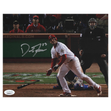 David Freese St Louis Cardinals Autographed Game 6 Hit Photo - JSA COA