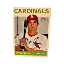 David Freese St Louis Cardinals Autographed Topps Heritage #ROA-DF Card