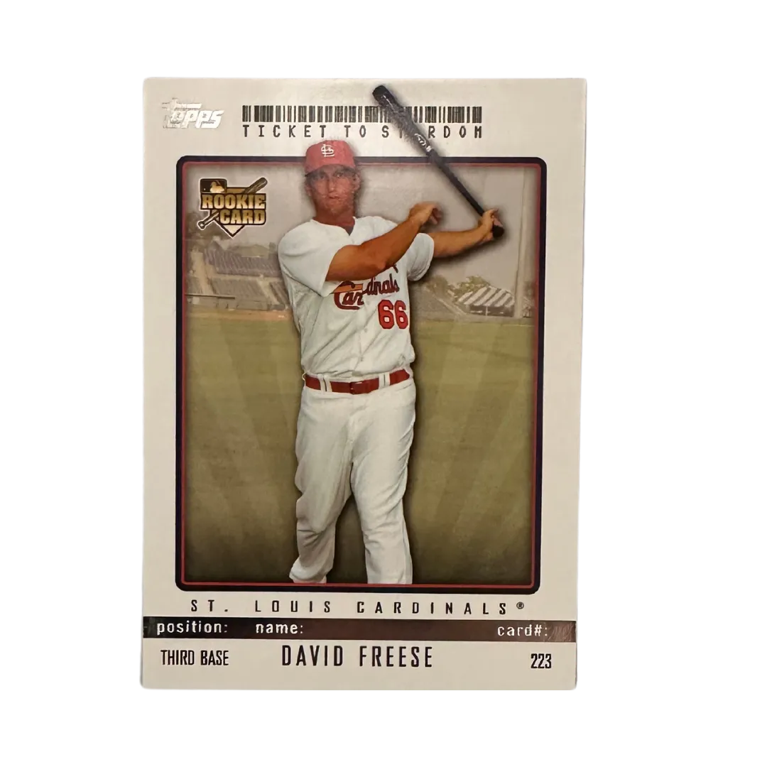 David Freese St Louis Cardinals Topps Ticket to Stardom Rookie #223 Card