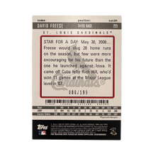 David Freese St Louis Cardinals Topps Ticket to Stardom Rookie #223 Card