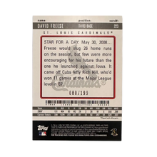 David Freese St Louis Cardinals Topps Ticket to Stardom Rookie #223 Card