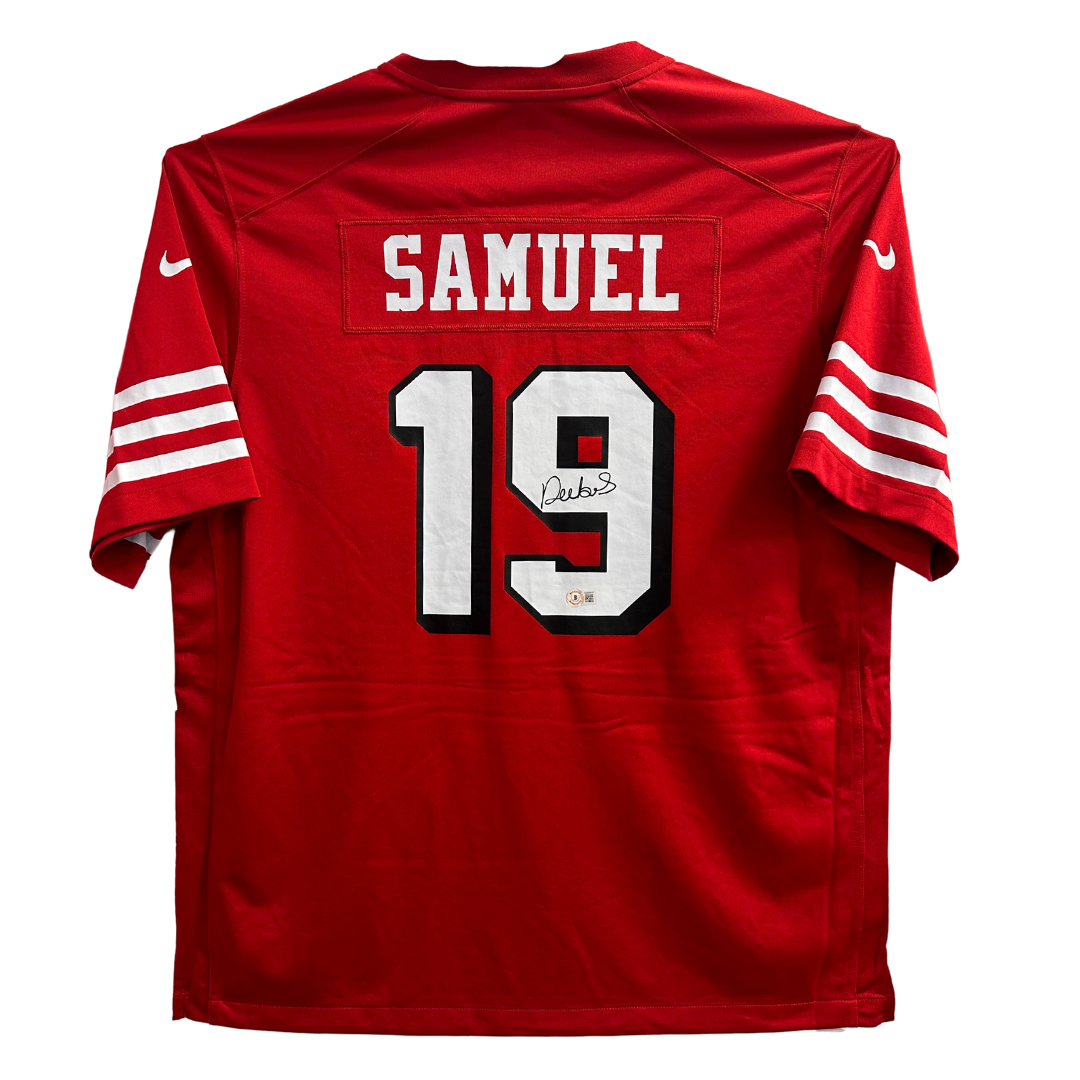 Deebo Samuel San Francisco 49ers Autographed Nike On Field Alternate Scarlet Jersey - Beckett COA