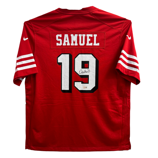 Deebo Samuel San Francisco 49ers Autographed Nike On Field Alternate Scarlet Jersey - Beckett COA