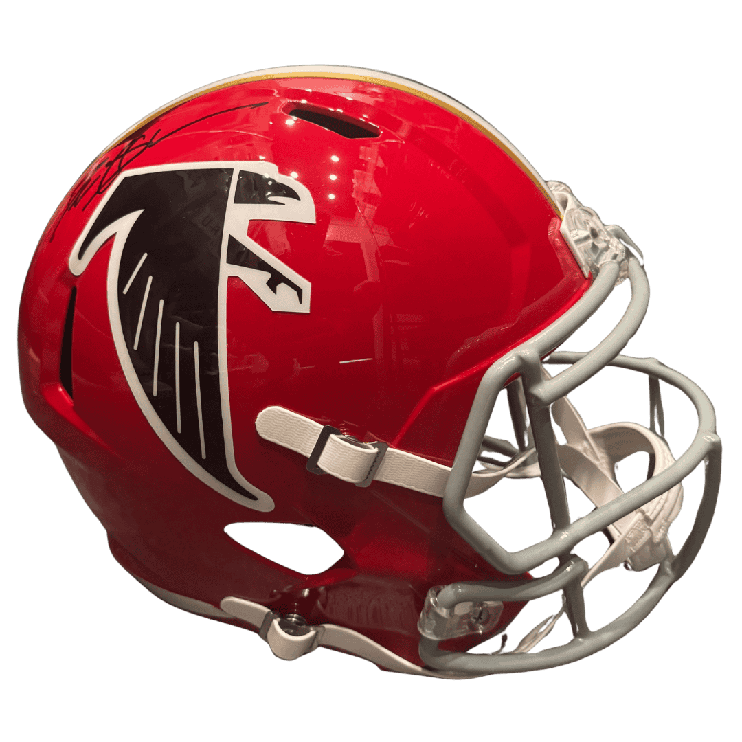 Deion Sanders Atlanta Falcons Autographed 66-69 Full Size Speed Replica Helmet - Beckett COA